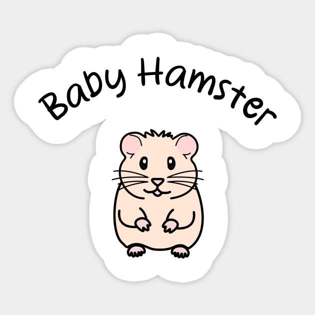 Baby Hamster Cuteness Sticker by Pawsitive2Print